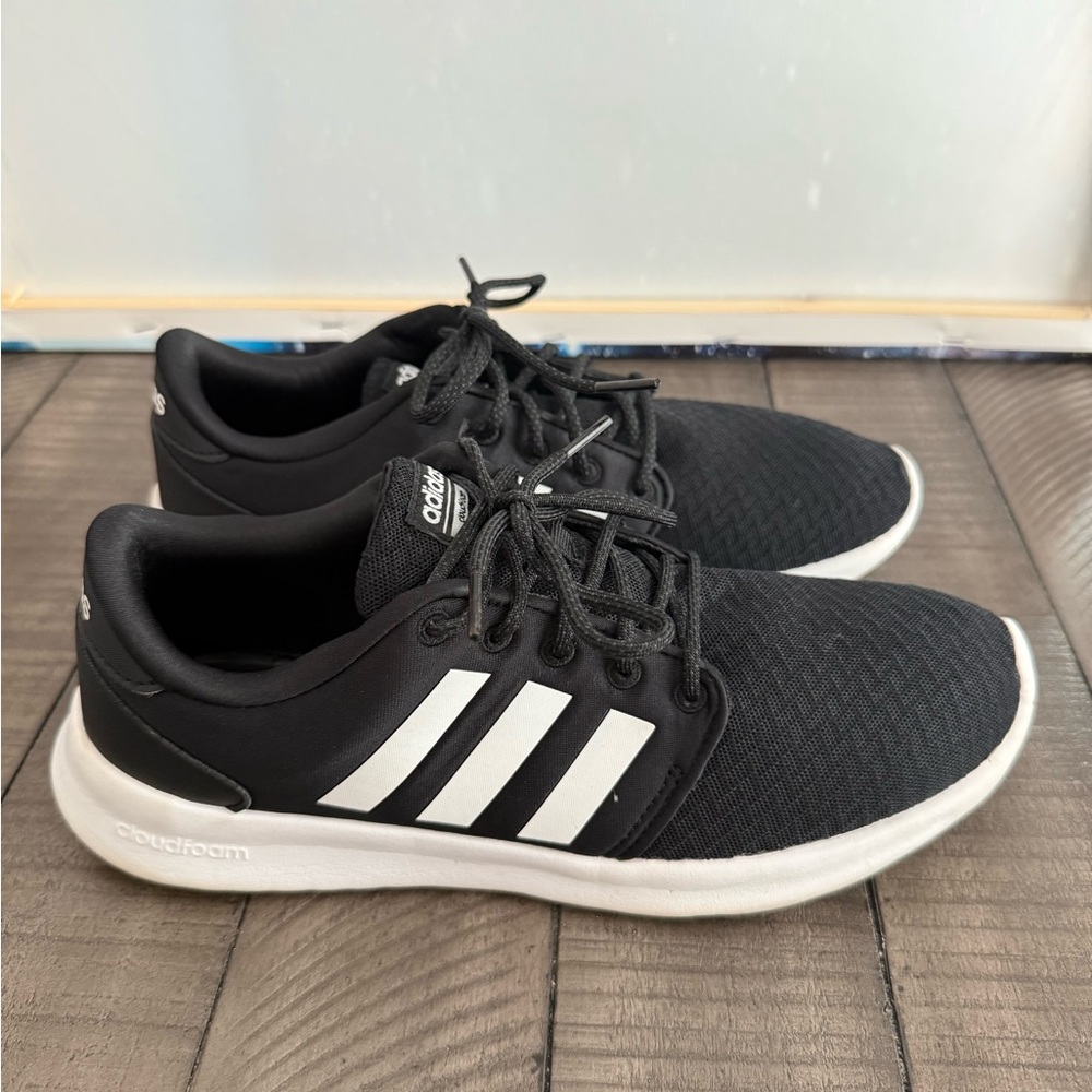adidas Women's Black and White Casual Sneakers